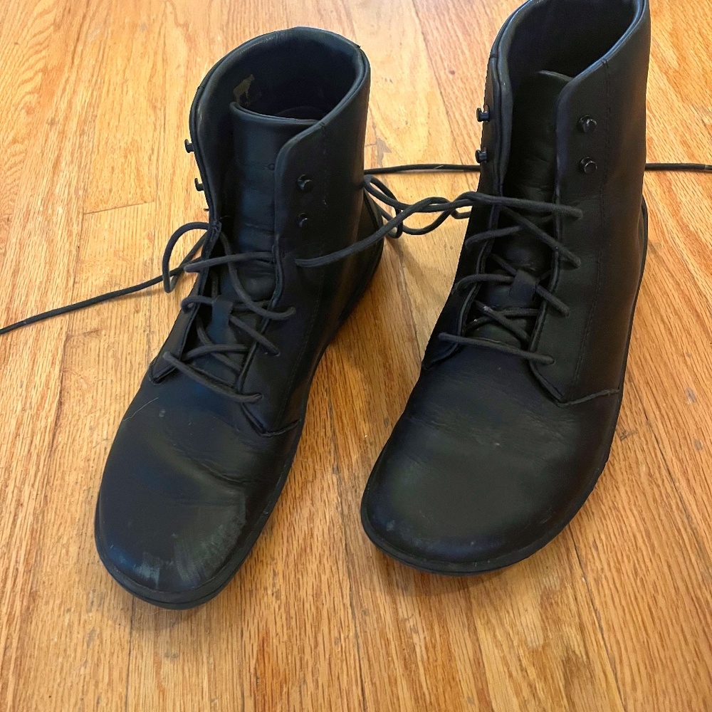 COPY - Vivo Barefoot Black Gobi High Top Lace up Boots